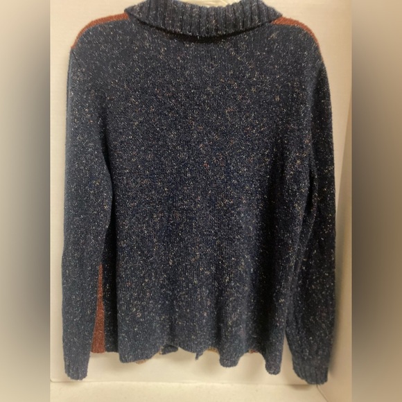 Alfred Dunner Multicolor Patchwork Knit 3 Button Cardigan Dunner Stunner! Size L - Picture 5 of 6